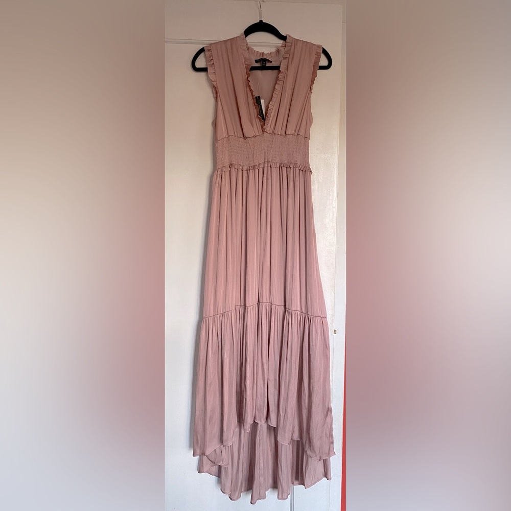 NWT Banana Republic light salmon pink maxi dress